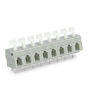 PCB terminal block; push-button; 2.5 mm²; Pin spacing 7.5/7.62 mm; 8-pole; CAGE CLAMP®; commoning option; 2,50 mm²; gray