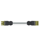 pre-assembled interconnecting cable; Eca; Socket/plug; 3-pole; Cod. B; H05VV-F 3 x 1.5 mm²; 8 m; 1,50 mm²; light green