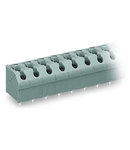 PCB terminal block; push-button; 1.5 mm²; Pin spacing 7.5 mm; 8-pole; Push-in CAGE CLAMP®; 1,50 mm²; gray