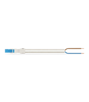 pre-assembled connecting cable; Eca; Plug/open-ended; 2-pole; Cod. I; H05VV-F 2 x 1.5 mm²; 3 m; 1,50 mm²; blue