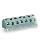 PCB terminal block; 2.5 mm²; Pin spacing 7.5/7.62 mm; 9-pole; CAGE CLAMP®; commoning option; 2,50 mm²; gray