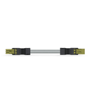 pre-assembled interconnecting cable; Eca; Socket/plug; 3-pole; Cod. B; 3 m; 1,50 mm²; light green