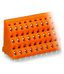 Triple-deck PCB terminal block; 2.5 mm²; Pin spacing 7.62 mm; 3 x 8-pole; CAGE CLAMP®; 2,50 mm²; orange