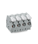 PCB terminal block; lever; 6 mm²; Pin spacing 10 mm; 10-pole; CAGE CLAMP®; 6,00 mm²; gray
