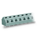 PCB terminal block; 2.5 mm²; Pin spacing 7.5/7.62 mm; 6-pole; CAGE CLAMP®; commoning option; 2,50 mm²; gray