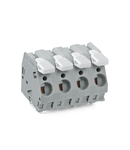 PCB terminal block; lever; 6 mm²; Pin spacing 10 mm; 6-pole; CAGE CLAMP®; 6,00 mm²; gray