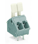 PCB terminal block; finger-operated levers; 2.5 mm²; Pin spacing 5/5.08 mm; 10-pole; CAGE CLAMP®; commoning option; 2,50 mm²; gray