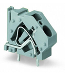 Stackable PCB terminal block; 6 mm²; Pin spacing 10 mm; 1-pole; CAGE CLAMP®; commoning option; 6,00 mm²; light gray