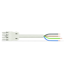 pre-assembled connecting cable; Eca; Socket/open-ended; 4-pole; Cod. A; H05Z1Z1-F 4G 1.5 mm²; 1 m; 1,50 mm²; white