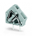 Stackable PCB terminal block; 2.5 mm²; Pin spacing 5/5.08 mm; 1-pole; CAGE CLAMP®; commoning option; 2,50 mm²; dark gray