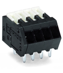 THR PCB terminal block; Locking slides; 0.5 mm²; Pin spacing 2.54 mm; 7-pole; CAGE CLAMP®; 0,50 mm²; black