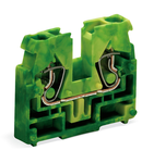 2-conductor end terminal block; without push-buttons; 2.5 mm²; CAGE CLAMP®; 2,50 mm²; green-yellow