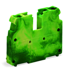 2-conductor end terminal block; without push-buttons; 2.5 mm²; CAGE CLAMP®; 2,50 mm²; green-yellow