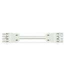 pre-assembled interconnecting cable; Eca; Socket/plug; 4-pole; Cod. A; H05VV-F 4G 1.5 mm²; 7 m; 1,50 mm²; white