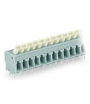 PCB terminal block; push-button; 2.5 mm²; Pin spacing 5/5.08 mm; 7-pole; CAGE CLAMP®; commoning option; 2,50 mm²; gray