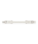 pre-assembled interconnecting cable; Eca; Socket/plug; 3-pole; Cod. A; 2 m; 1,00 mm²; white