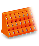 Triple-deck PCB terminal block; 2.5 mm²; Pin spacing 10.16 mm; 3 x 4-pole; CAGE CLAMP®; 2,50 mm²; orange