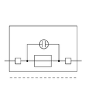 2-conductor fuse terminal block; with pivoting fuse holder; for miniature metric fuse 1/4 x 1 mm; with blown fuse indication by neon lamp; 120 V; for DIN-rail 35 x 15 and 35 x 7.5; 4 mm²; CAGE CLAMP®; 4,00 mm²; gray