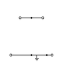 Double-deck terminal block; Ground conductor/through terminal block; PE/L; without marker carrier; for DIN-rail 35 x 15 and 35 x 7.5; 1.5 mm²; CAGE CLAMP®; 1,50 mm²; gray