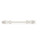 pre-assembled interconnecting cable; Eca; Socket/plug; 5-pole; Cod. A; H05VV-F 5G 1.5 mm²; 2 m; 1,50 mm²; white