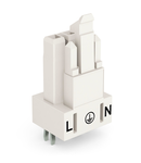 Socket for PCBs; straight; 3-pole; Cod. A; white