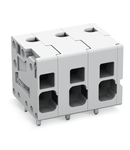PCB terminal block; 4 mm²; Pin spacing 7.5 mm; 5-pole; Push-in CAGE CLAMP®; 4,00 mm²; gray
