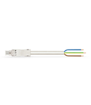 pre-assembled connecting cable; Eca; Socket/open-ended; 3-pole; Cod. A; H05VV-F 3G 1.5 mm²; 3 m; 1,50 mm²; white