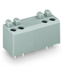 PCB terminal block; push-button; 1.5 mm²; Pin spacing 5 mm; 6-pole; PUSH WIRE®; 1,50 mm²; gray