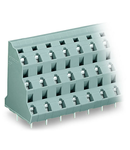 Triple-deck PCB terminal block; 2.5 mm²; Pin spacing 10 mm; 3 x 4-pole; CAGE CLAMP®; 2,50 mm²; gray