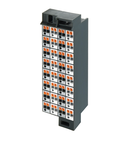 Matrix patchboard; 32-pole; plain; Colors of modules: gray/white; for 19" racks; 1,50 mm²; dark gray