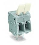 PCB terminal block; finger-operated levers; 2.5 mm²; Pin spacing 5/5.08 mm; 8-pole; CAGE CLAMP®; commoning option; 2,50 mm²; gray