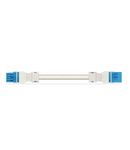 pre-assembled interconnecting cable; Eca; Socket/plug; 5-pole; Cod. I; H05Z1Z1-F 5G 1.5 mm²; 1 m; 1,50 mm²; blue