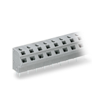 2-conductor PCB terminal block; 0.75 mm²; Pin spacing 7.5/7.62 mm; 6-pole; PUSH WIRE®; 0,75 mm²; gray