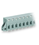 PCB terminal block; push-button; 2.5 mm²; Pin spacing 7.5 mm; 6-pole; CAGE CLAMP®; clamping collar; 2,50 mm²; gray