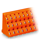 Triple-deck PCB terminal block; 2.5 mm²; Pin spacing 10.16 mm; 3 x 12-pole; CAGE CLAMP®; 2,50 mm²; orange