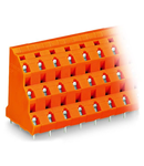 Triple-deck PCB terminal block; 2.5 mm²; Pin spacing 10.16 mm; 3 x 4-pole; CAGE CLAMP®; 2,50 mm²; orange