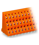 Triple-deck PCB terminal block; 2.5 mm²; Pin spacing 7.62 mm; 3 x 12-pole; CAGE CLAMP®; 2,50 mm²; orange