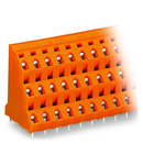 Triple-deck PCB terminal block; 2.5 mm²; Pin spacing 7.62 mm; 3 x 2-pole; CAGE CLAMP®; 2,50 mm²; orange