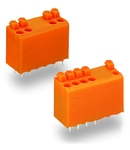 PCB terminal block; push-button; 1.5 mm²; Pin spacing 3.81 mm; 7-pole; PUSH WIRE®; 1,50 mm²; orange