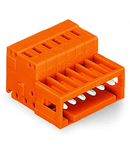 1-conductor male connector; 100% protected against mismating; 1.5 mm²; Pin spacing 3.81 mm; 19-pole; 1,50 mm²; orange