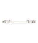 pre-assembled interconnecting cable; Eca; Socket/plug; 4-pole; Cod. A; H05Z1Z1-F 4G 1.5 mm²; 8 m; 1,50 mm²; white