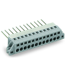 Feedthrough terminal block; Plate thickness: 1.5 mm; 2.5 mm²; Pin spacing 5 mm; 10-pole; CAGE CLAMP®; 2,50 mm²; gray