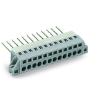 Feedthrough terminal block; Plate thickness: 1.5 mm; 2.5 mm²; Pin spacing 5 mm; 7-pole; CAGE CLAMP®; 2,50 mm²; gray