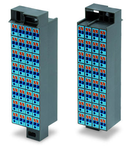 Matrix patchboard; 32-pole; Marking 33-64; Color of modules: blue; for 19" racks; 1,50 mm²; dark gray