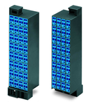 Matrix patchboard; 32-pole; Marking 33-64; suitable for Ex i applications; Color of modules: blue; Module marking, side 1 and 2 vertical; for 19" racks; 1,50 mm²; dark gray