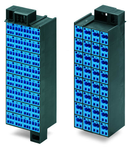 Matrix patchboard; 32-pole; Marking 33-64; suitable for Ex i applications; Color of modules: blue; Module marking, side 1 and 2 vertical; 1,50 mm²; dark gray