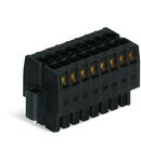 1-conductor female connector, 2-row; 100% protected against mismating; Screw flange; Strain relief plate; direct marking; 1.5 mm²; Pin spacing 3.5 mm; 36-pole; 1,50 mm²; black