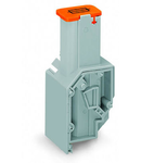 Transformer fuse terminal block; for fuse 6.35 x 25 mm; CAGE CLAMP® connection for conductors; 22.5 mm wide; 4,00 mm²; orange