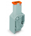 Transformer fuse terminal block; for fuse 6.35 x 25 mm; CAGE CLAMP® connection for conductors; 22.5 mm wide; 4,00 mm²; orange