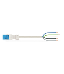 pre-assembled connecting cable; Eca; Plug/open-ended; 5-pole; Cod. I; H05VV-F 5G 1.5 mm²; 5 m; 1,50 mm²; blue